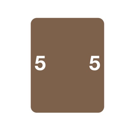 Smead - Filing Labels - Number 5 1-15/16 X 1-1/2 Brown